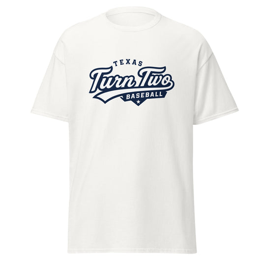 Classic | T-Shirt | Texas Turn Two Baseball | Athletics Logo