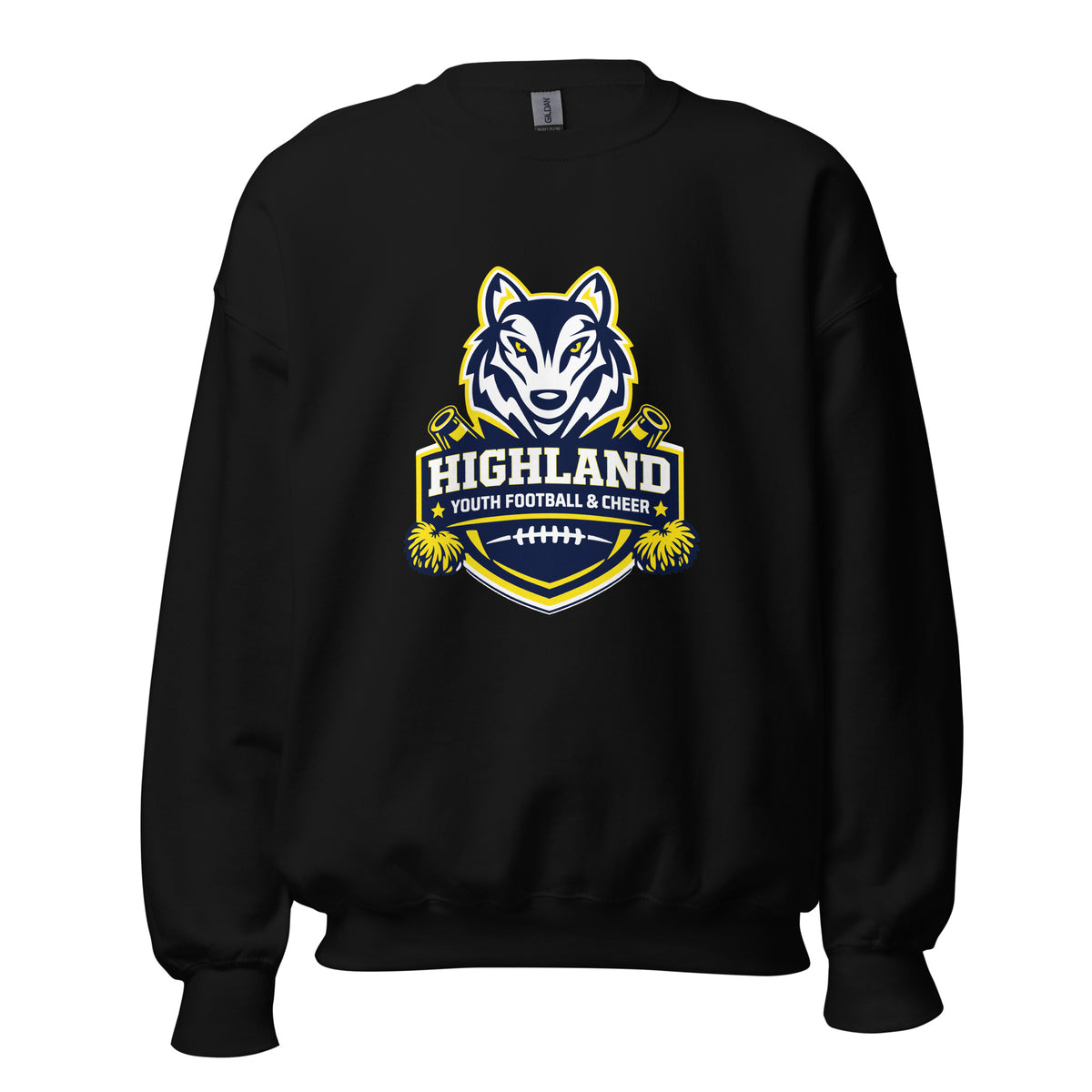 Classic | Sweatshirt | Highland youth football and cheer | Emblem Logo