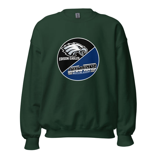 Classic | Sweatshirt | Edison Eagles/CWA Wrestling | Badge Logo