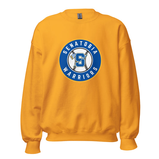 Classic | Sweatshirt | Senatobia Warriors Baseball | Badge Logo