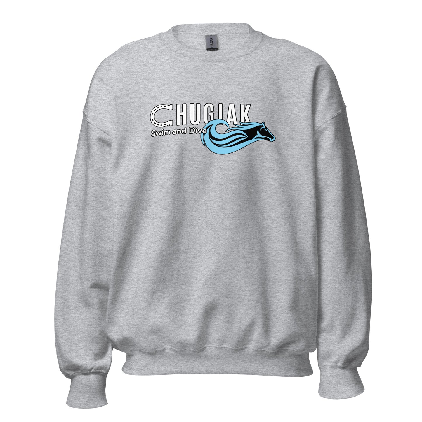 Classic | Sweatshirt | Chugiak Mustang Swim & Dive | Emblem Logo