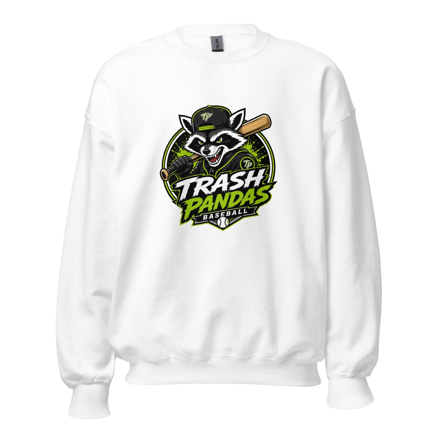 Classic | Sweatshirt | Trash Pandas Baseball Organization | Mascot Logo