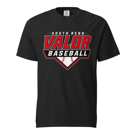 Signature | Comfort Colors T-Shirt | South Bend Valor Baseball | Vanguard Logo