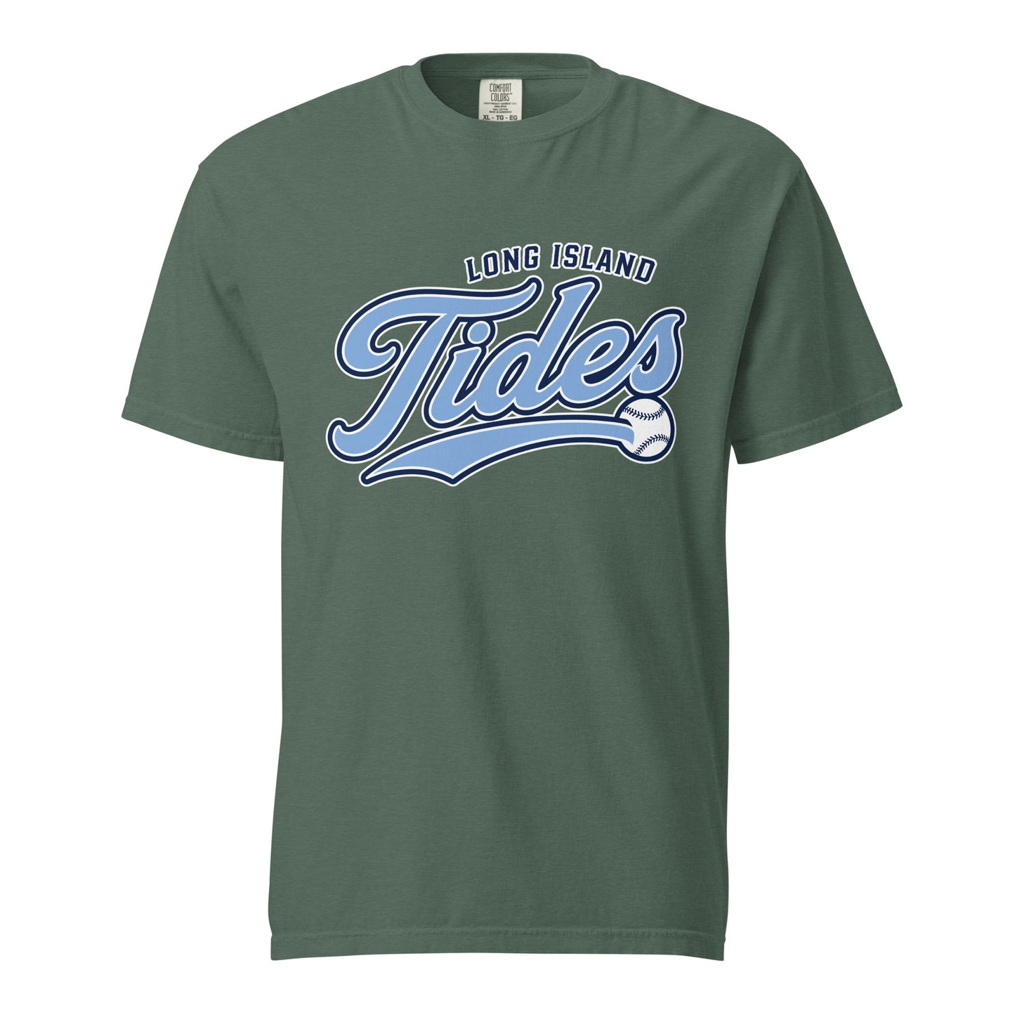 Signature | Comfort Colors T-Shirt | Long Island Tides Baseball | Athletics Logo