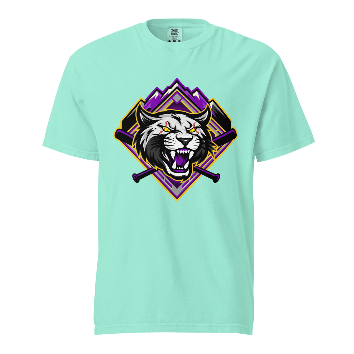 Signature | Comfort Colors T-Shirt | Wildcats Softball | Crest Logo
