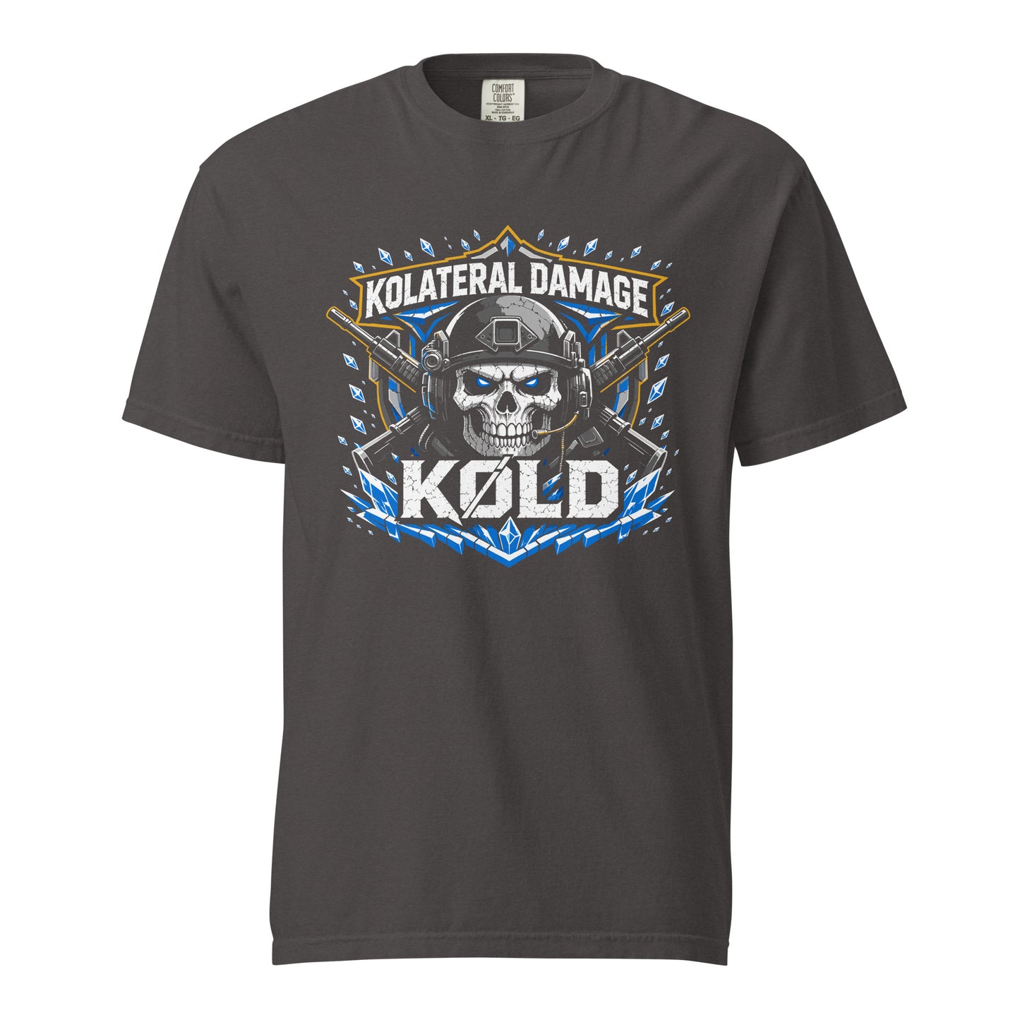 Signature | Comfort Colors T-Shirt | Kolateral Damage E-Sports | Emblem Logo