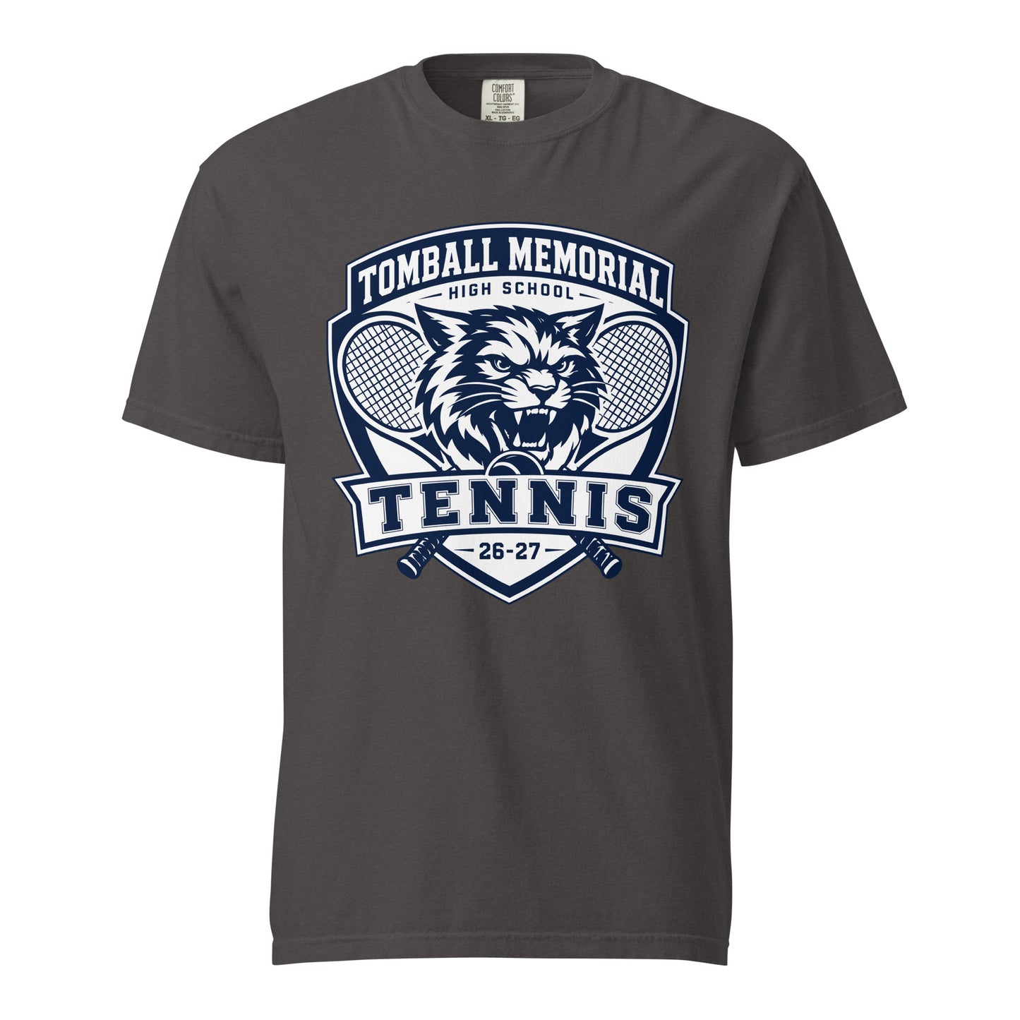 Signature | Comfort Colors T-Shirt | TMHS Tennis | Shield Logo