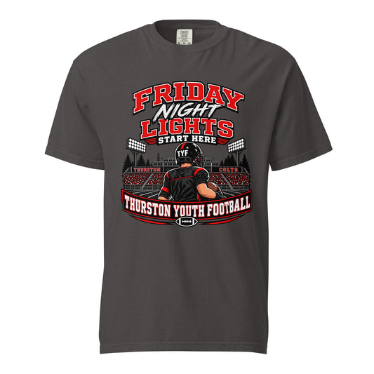 Signature | Comfort Colors T-Shirt | Thurston Youth Football | Vanguard Logo