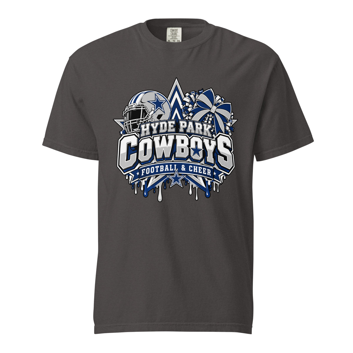 Signature | Comfort Colors T-Shirt | Hyde Park Cowboys | Crest Logo