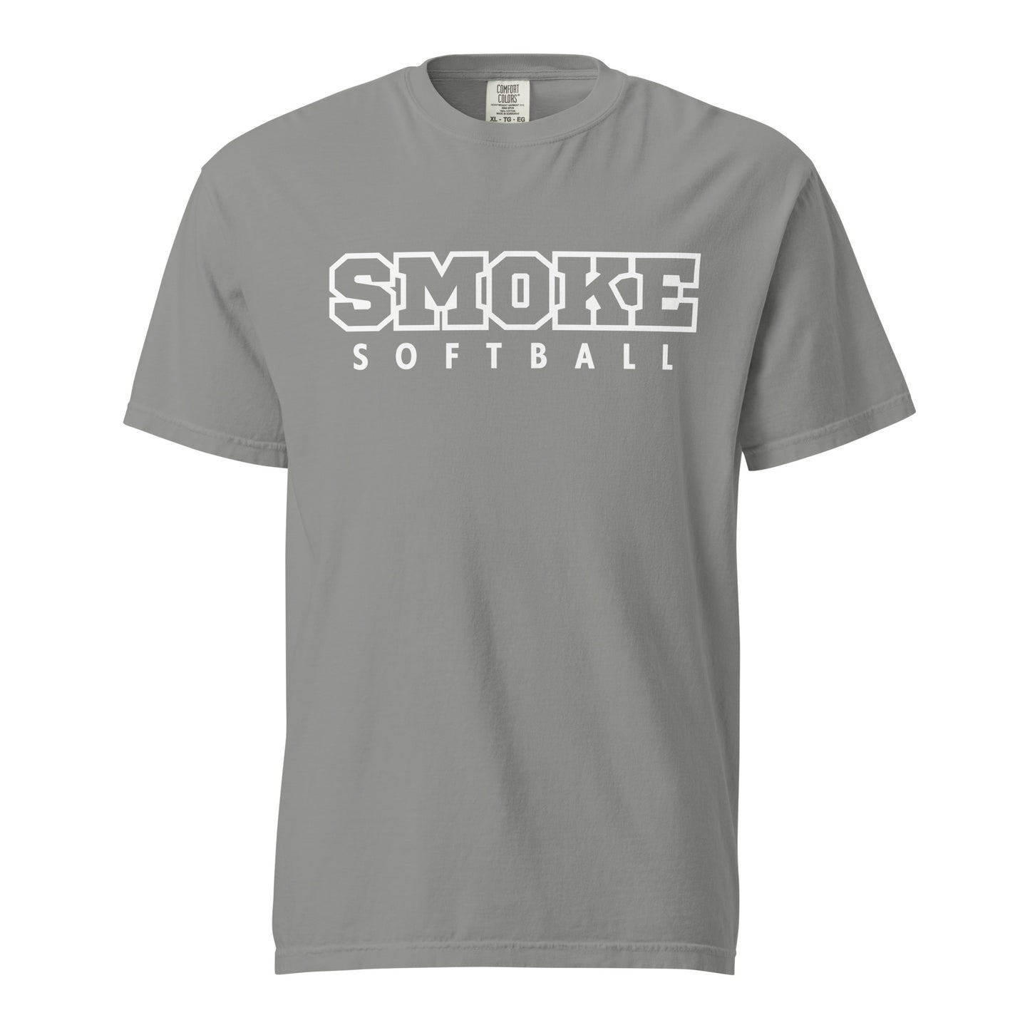 Signature | Comfort Colors T-Shirt | Smoke 14U Softball | Emblem Logo