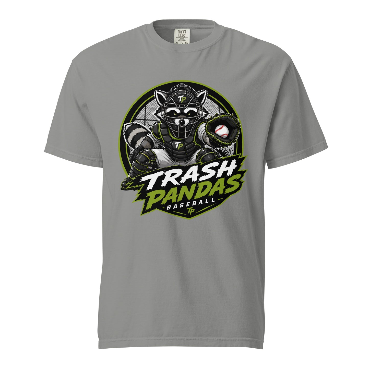 Signature | Comfort Colors T-Shirt | Trash Pandas Baseball Organization | Athletics Logo