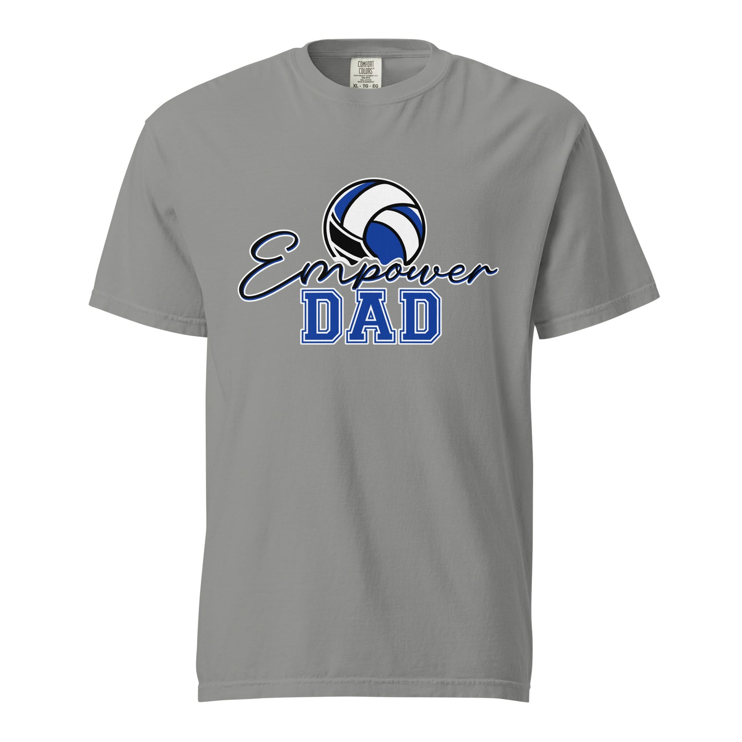 Signature | Comfort Colors T-Shirt | Empower Volleyball Club | Dad Crest Logo