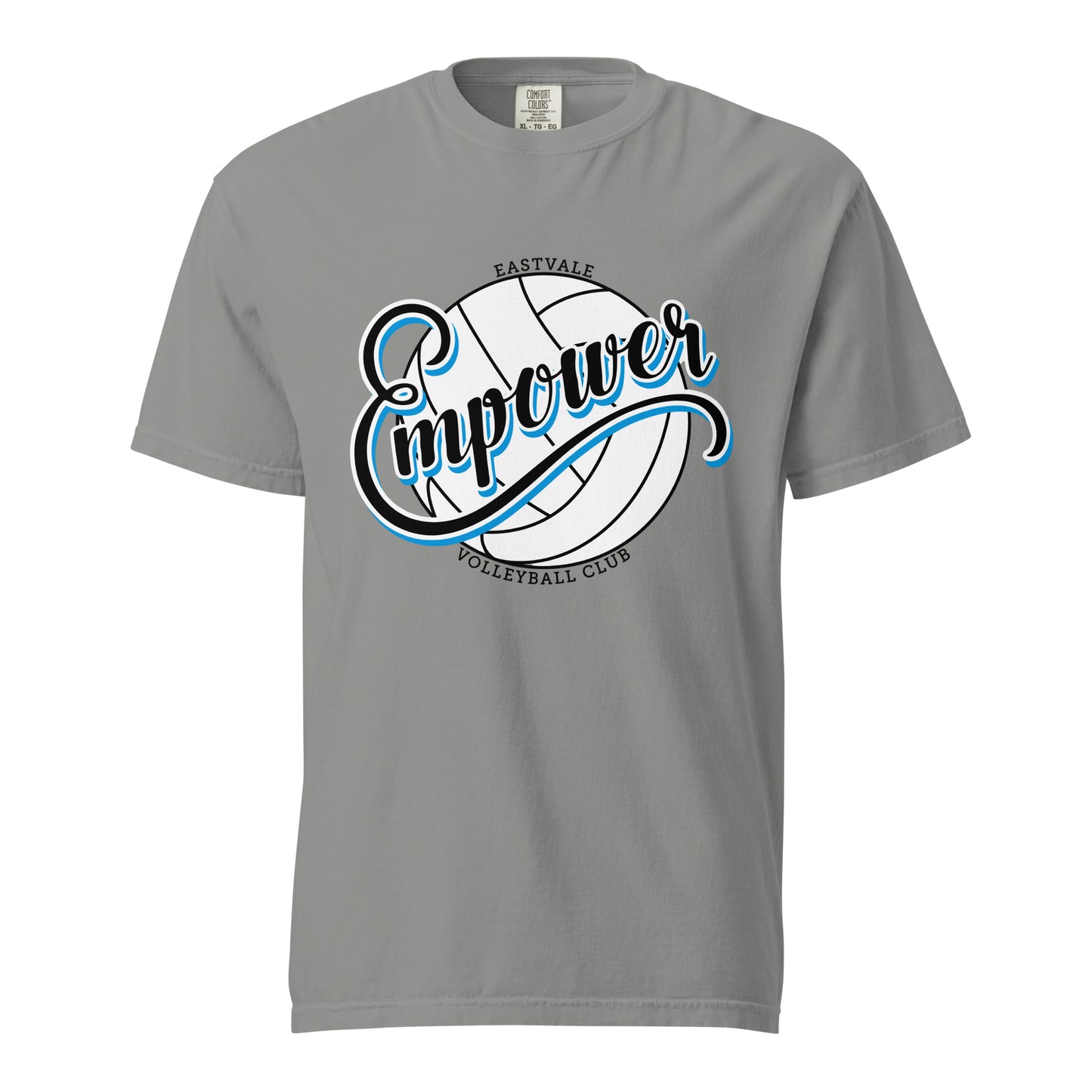 Signature | Comfort Colors T-Shirt | Empower Volleyball Club | Emblem Logo