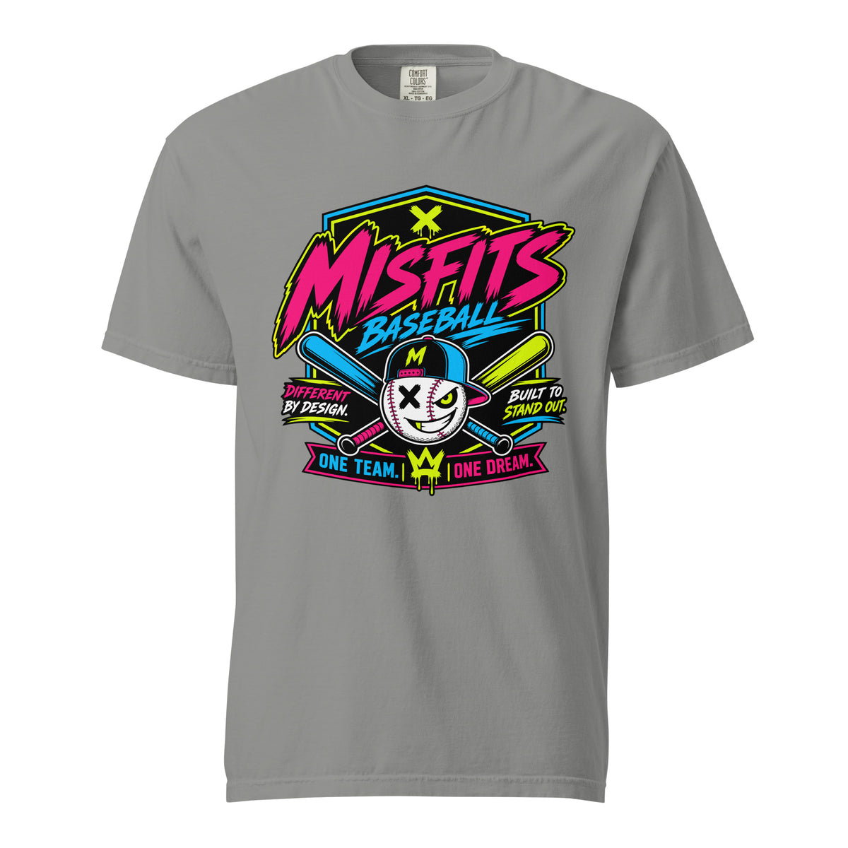 Signature | Comfort Colors T-Shirt | Misfits Baseball | Valor Logo