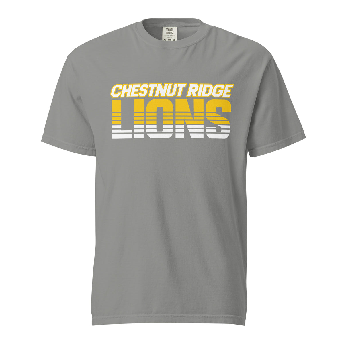 Signature | Comfort Colors T-Shirt | Chestnut Ridge Lions Football | Script Logo