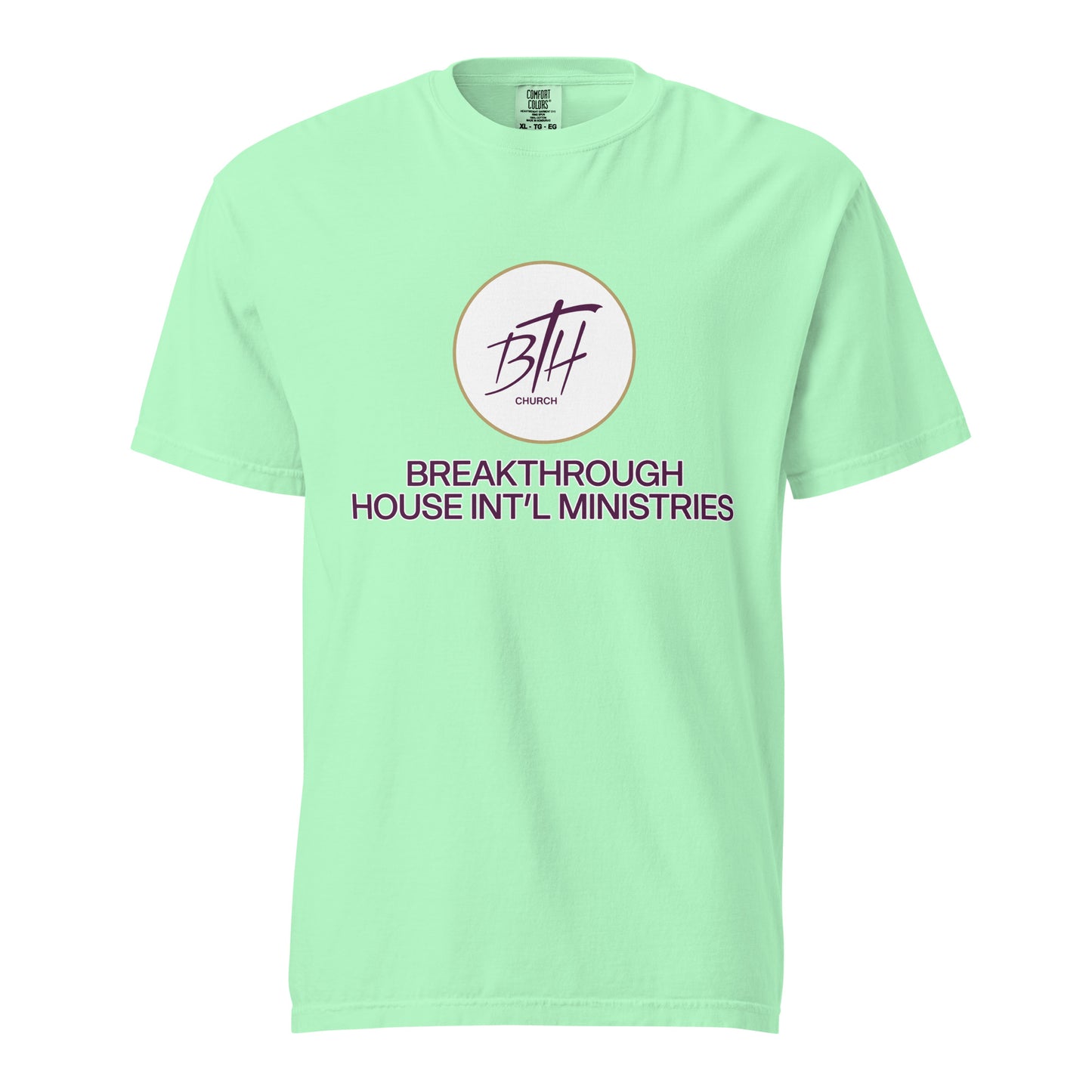 Signature | Comfort Colors T-Shirt | Breakthrough House International Ministries | Crest Logo