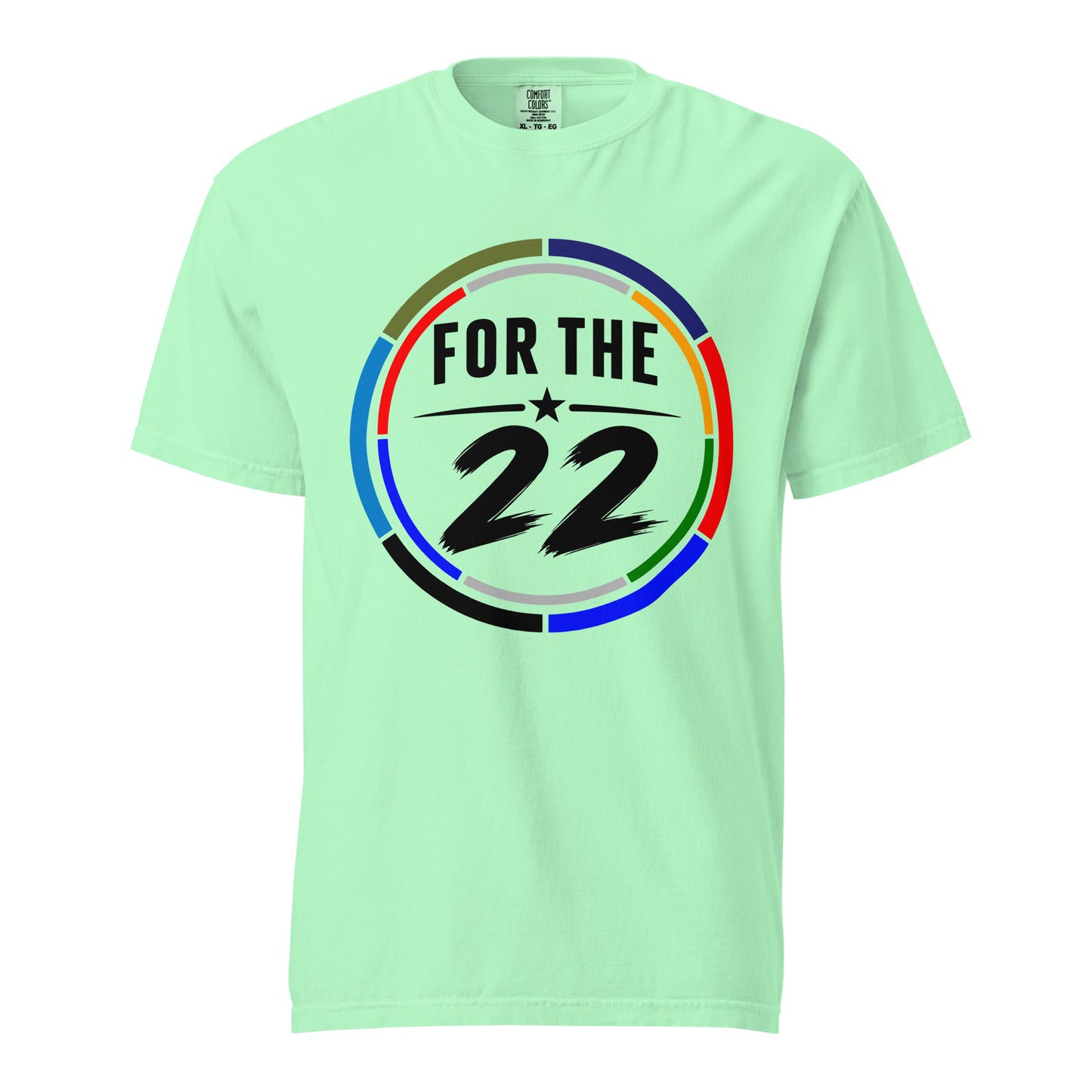 Signature | Comfort Colors T-Shirt | For the 22 | Honor Athletics Logo