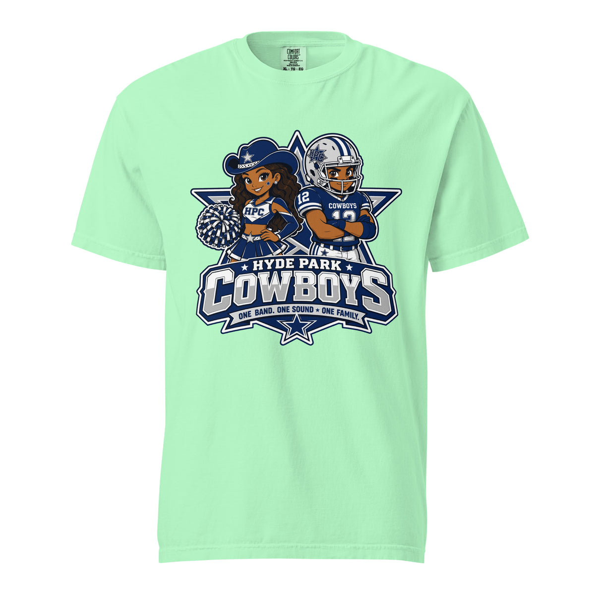 Signature | Comfort Colors T-Shirt | Hyde Park Cowboys | Vanguard Logo