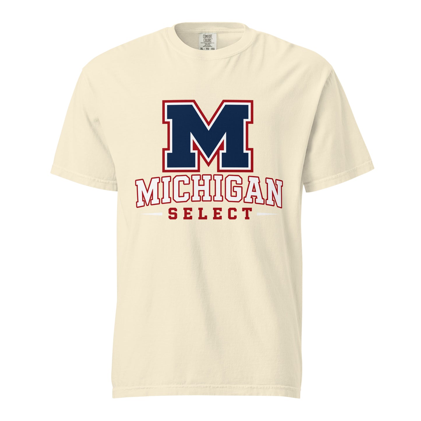 Signature | Comfort Colors T-Shirt | Michigan Select Baseball | Emblem Logo