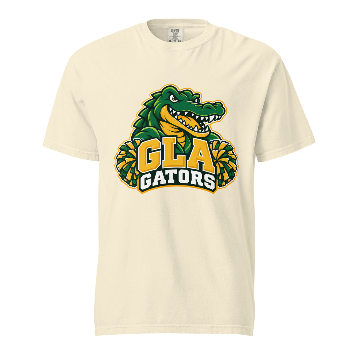 Signature | Comfort Colors T-Shirt | GLA Gators Cheer Team | Apex Gators Elite Logo