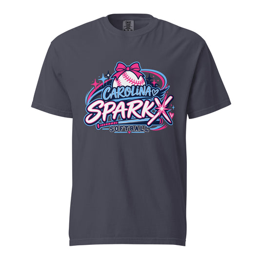 Signature | Comfort Colors T-Shirt | Carolina Sparkx | Crest Logo