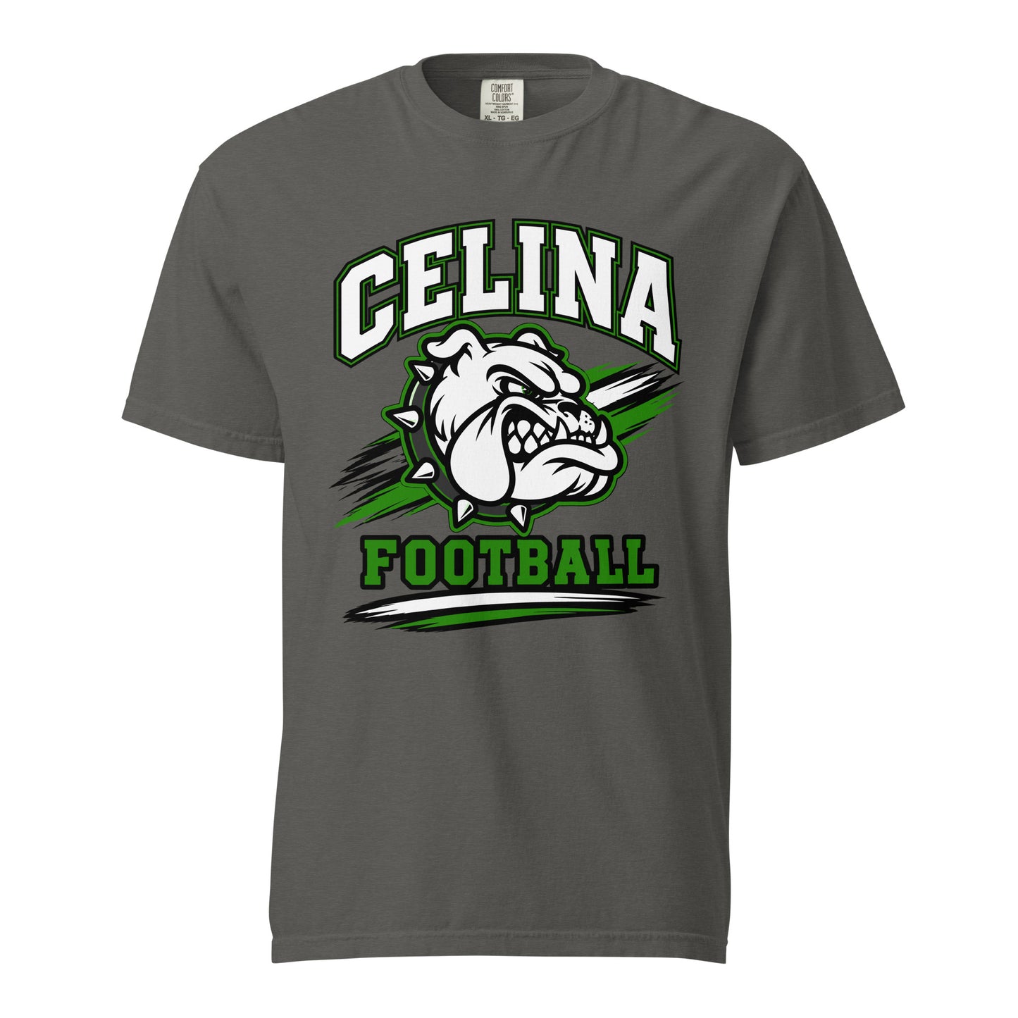 Signature | Comfort Colors T-Shirt | Celina Black Football | Emblem Logo