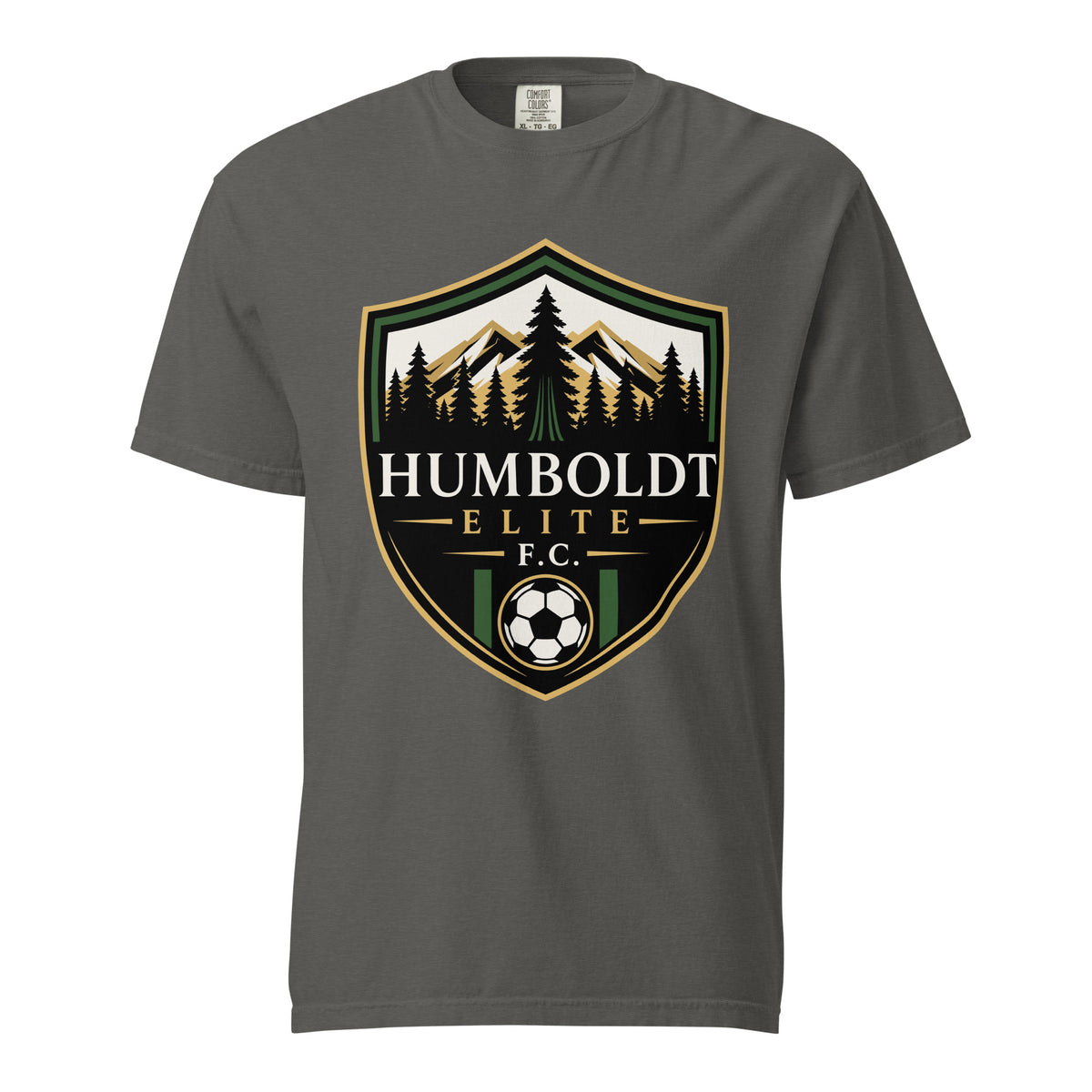 Signature | Comfort Colors T-Shirt | Humboldt Elite FC | Shield Logo