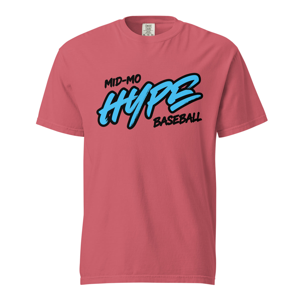 Signature | Comfort Colors T-Shirt | Hype Baseball Club | Modern Script Logo
