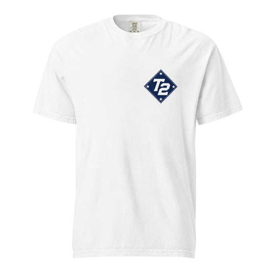 Signature | Comfort Colors T-Shirt | Texas Turn Two Baseball | Crest Logo