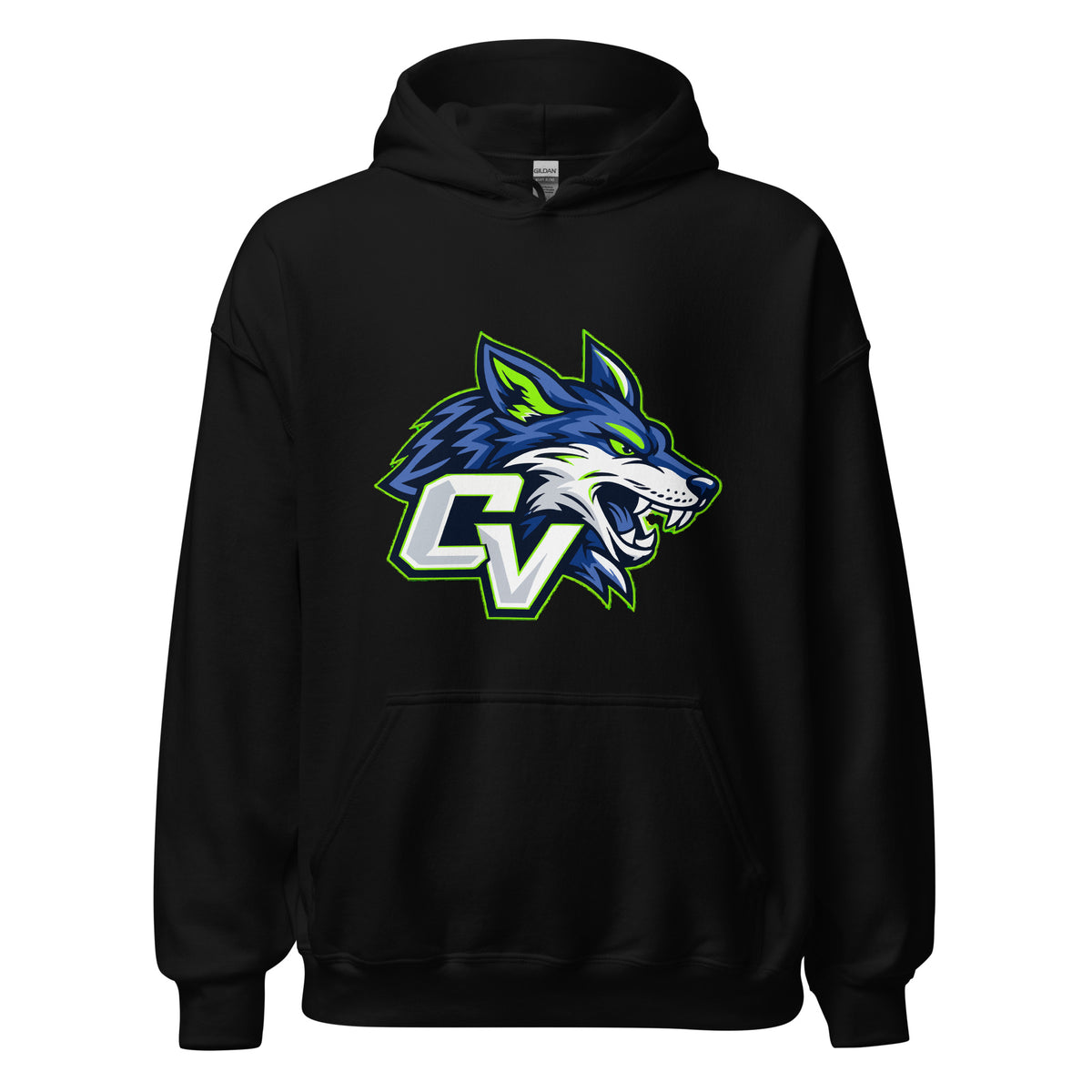 Classic | Hoodie | Cumberland Valley Coyotes Football | Crest Logo
