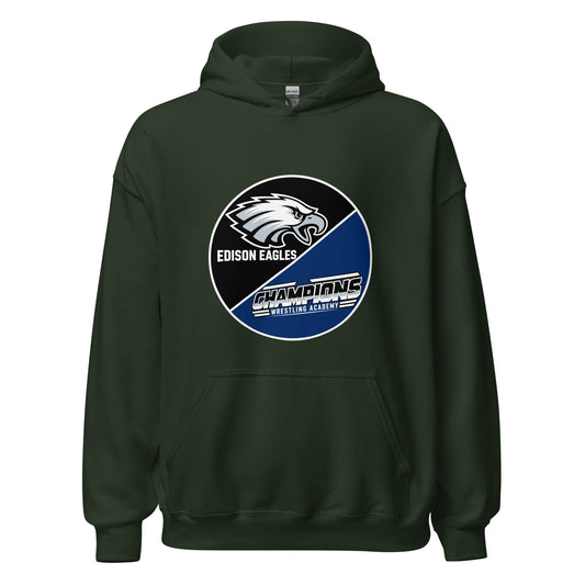 Classic | Hoodie | Edison Eagles/CWA Wrestling | Badge Logo