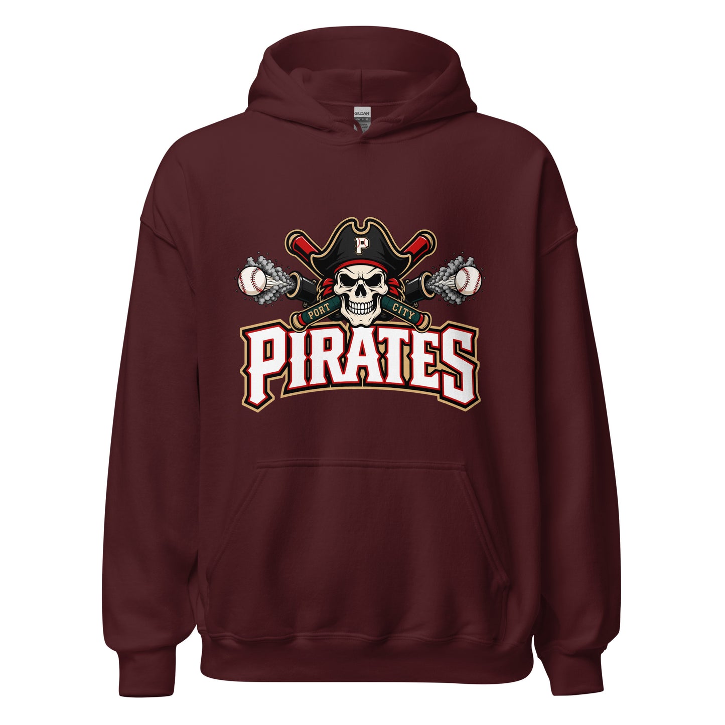 Classic | Hoodie | Port City Pirates | Cannonball Portside Logo