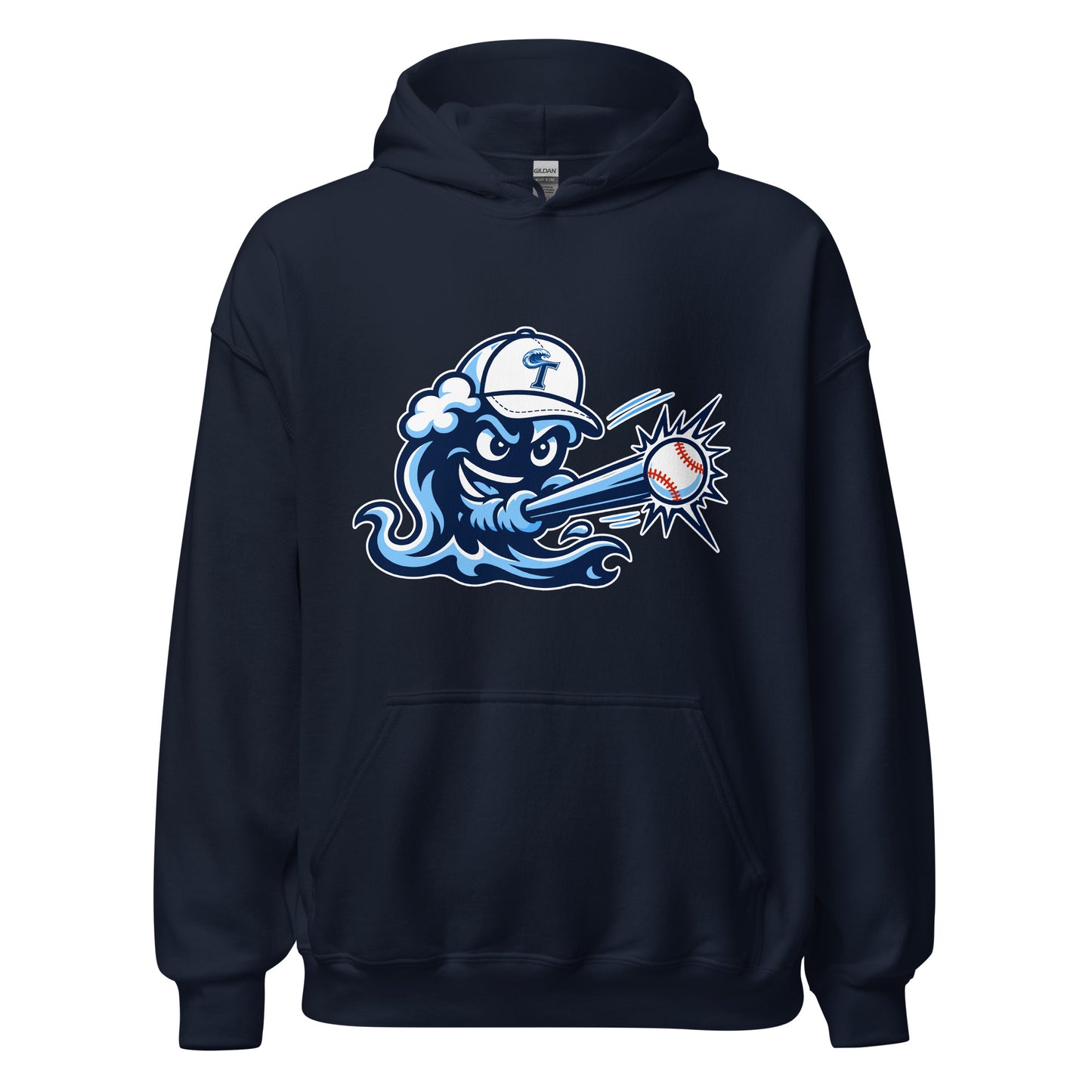 Classic | Hoodie | Long Island Tides Baseball | Mascot Logo