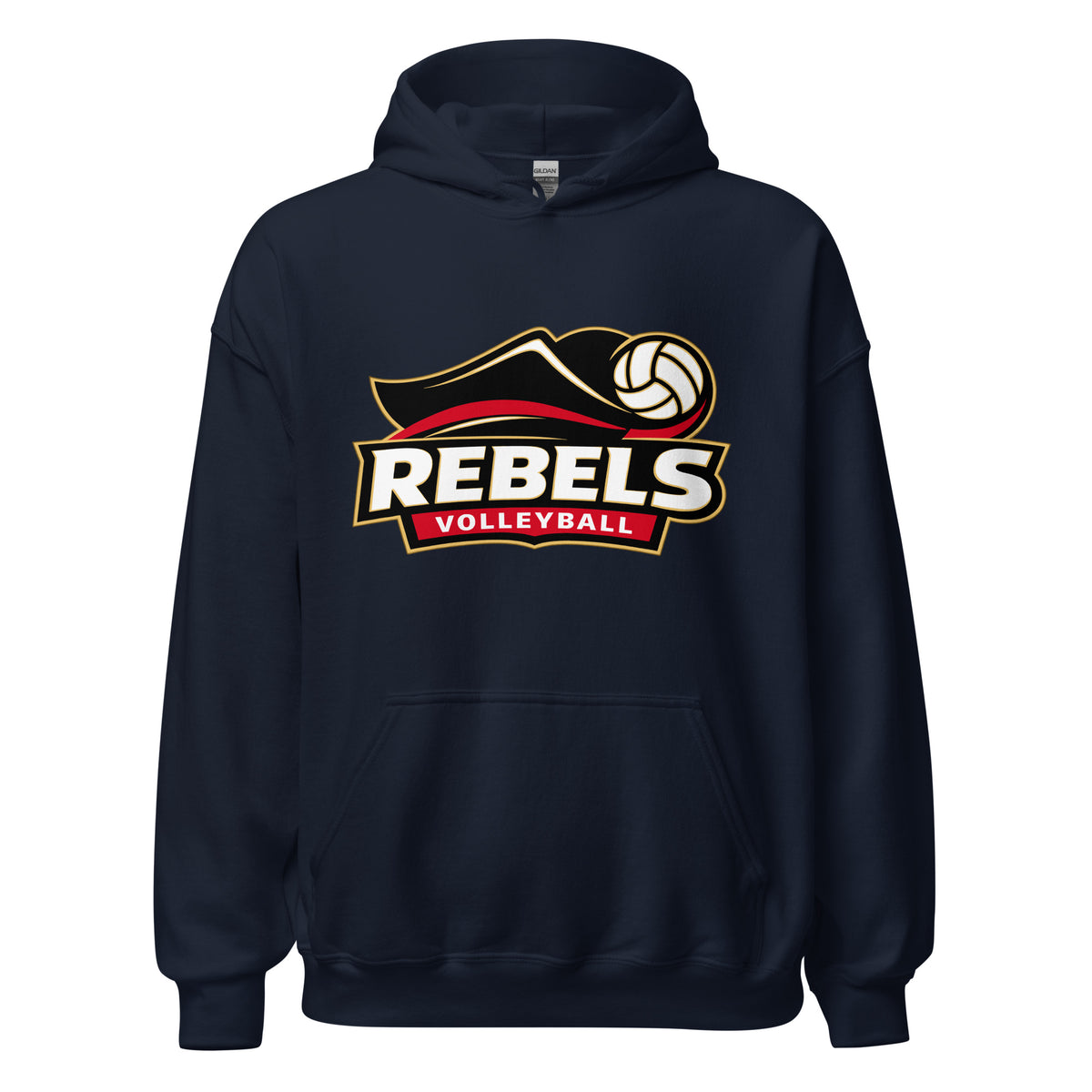 Classic | Hoodie | Rebels Volleyball Club | Crest Logo