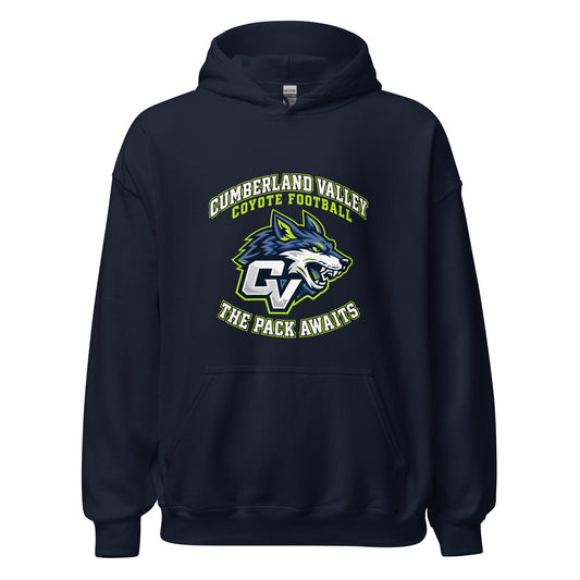 Classic | Hoodie | Cumberland Valley Coyotes Football | Emblem Logo