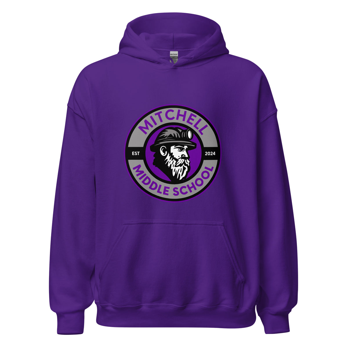 Classic | Hoodie | Mitchell Middle School Softball | Badge Logo