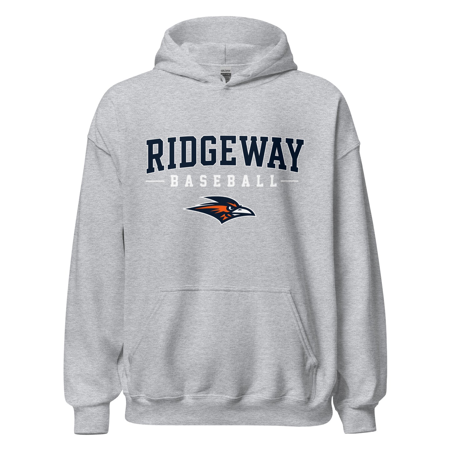 Classic | Hoodie | Ridgeway High School Baseball | Modern Script Logo