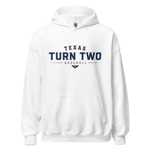 Classic | Hoodie | Texas Turn Two Baseball | Modern Script Logo