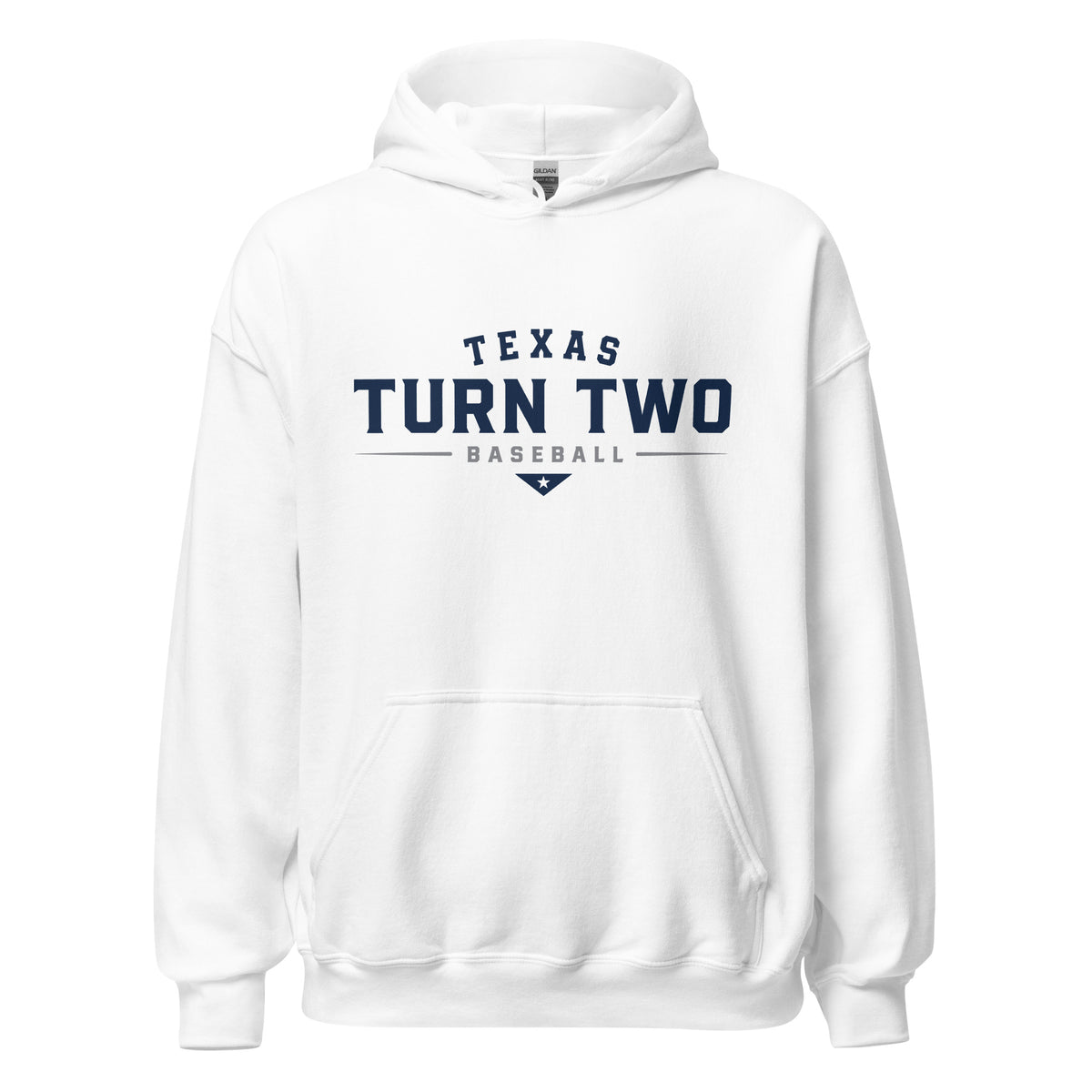 Classic | Hoodie | Texas Turn Two Baseball | Modern Script Logo