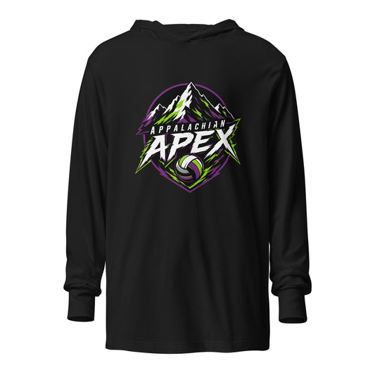 Performance | Hooded Long Sleeve T Shirt | Appalachian Apex | Summit Emblem Logo