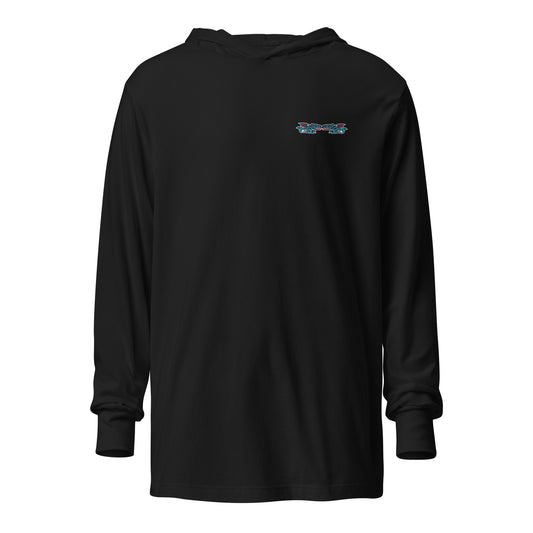 Performance | Hooded Long Sleeve T Shirt | Allen Marine | Valor Logo