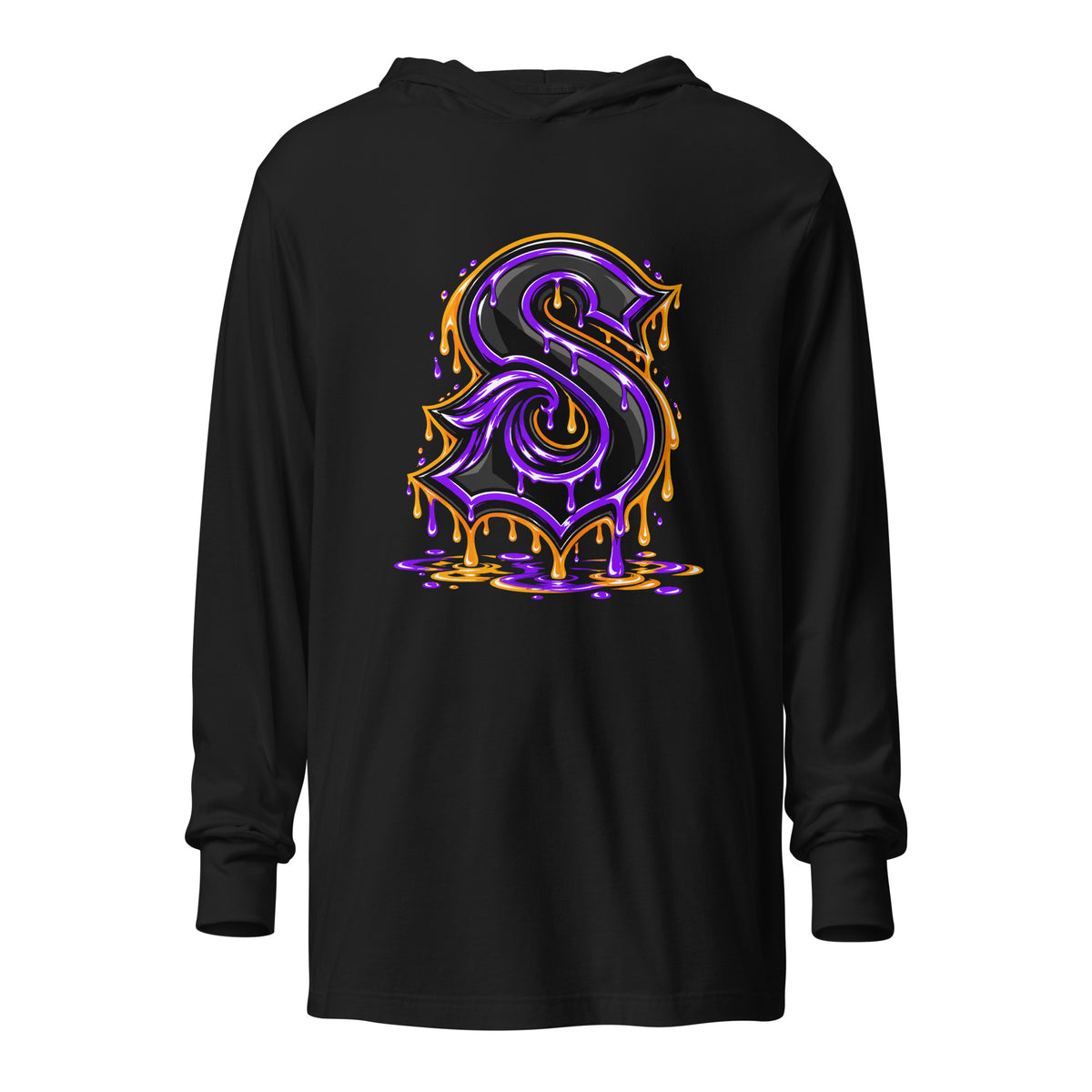 Performance | Hooded Long Sleeve T Shirt | Naples Sirens | Lettermark Logo