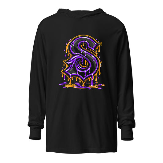 Performance | Hooded Long Sleeve T Shirt | Naples Sirens | Lettermark Logo