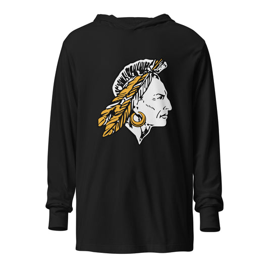 Performance | Hooded Long Sleeve T Shirt | Ava | Mascot Logo