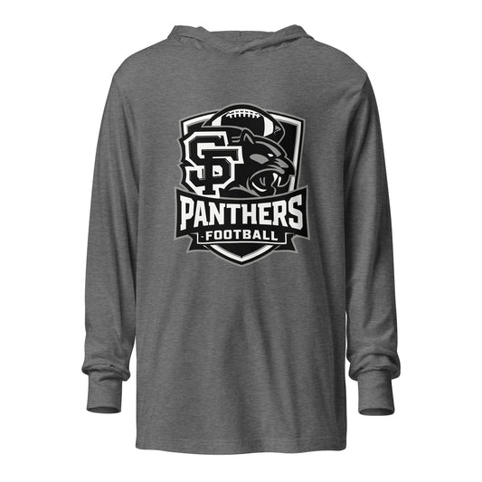Performance | Hooded Long Sleeve T Shirt | Samuel Fels Football | Shield Logo