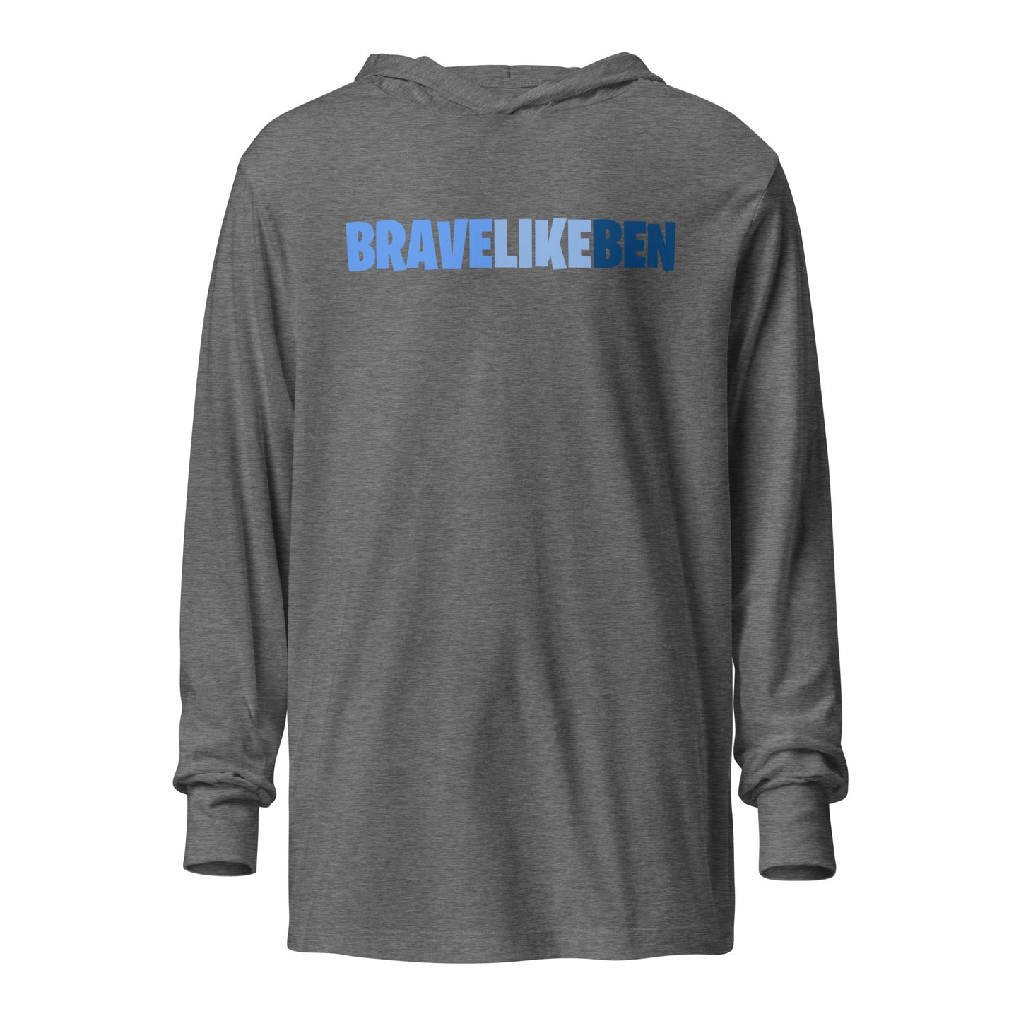 Performance | Hooded Long Sleeve T Shirt | Brave Like Ben | Workmark Logo