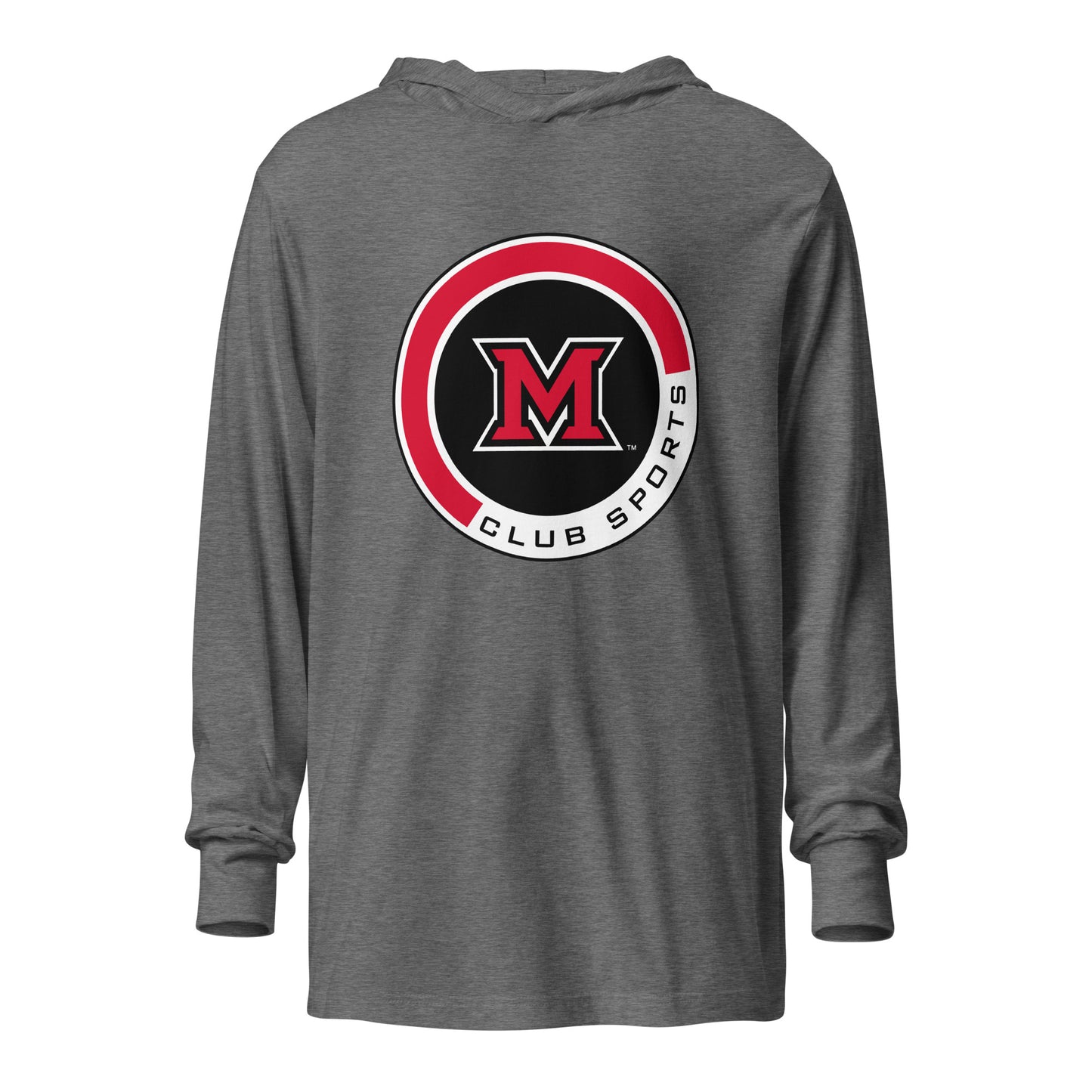 Performance | Hooded Long Sleeve T Shirt | Miami Women's Hockey | Badge Logo