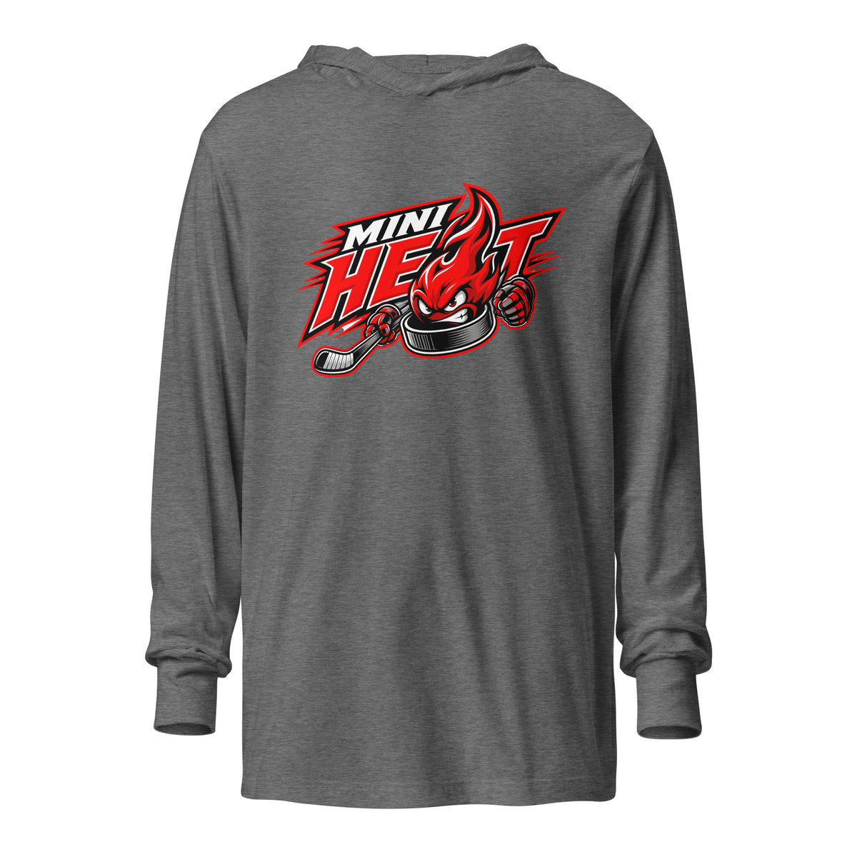 Performance | Hooded Long Sleeve T Shirt | MINI HEAT | Emblem Logo