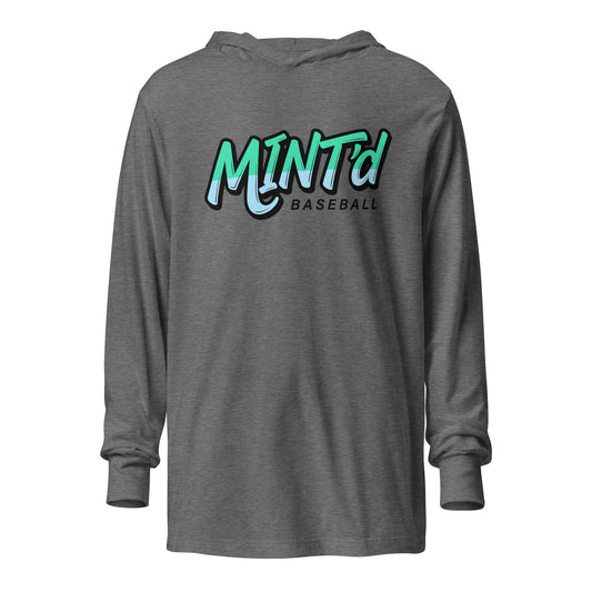 Performance | Hooded Long Sleeve T Shirt | MINT'd Baseball | Crets Logo
