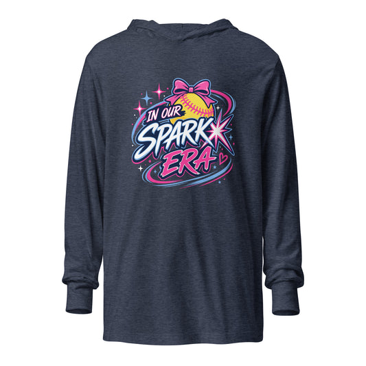 Performance | Hooded Long Sleeve T Shirt | Carolina Sparkx | Athletics Logo